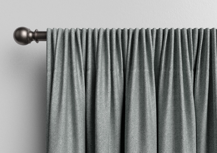 Soft Chevron, Soft Black - Made to Measure Curtains - Image 9